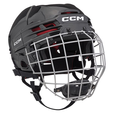Casque de hockey avec grille compl&egrave;te